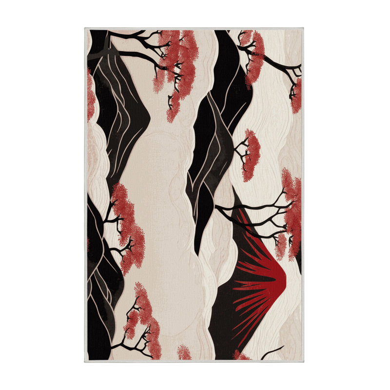 Sakura Reflections Rug, Rectangle 8' x 12'