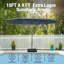 15Ft X 9Ft Patio Double-Sided Umbrella With Base & Crank, Extra Large Rectangular Outdoor Umbrella For Patio, Lawn & Garden-5442339