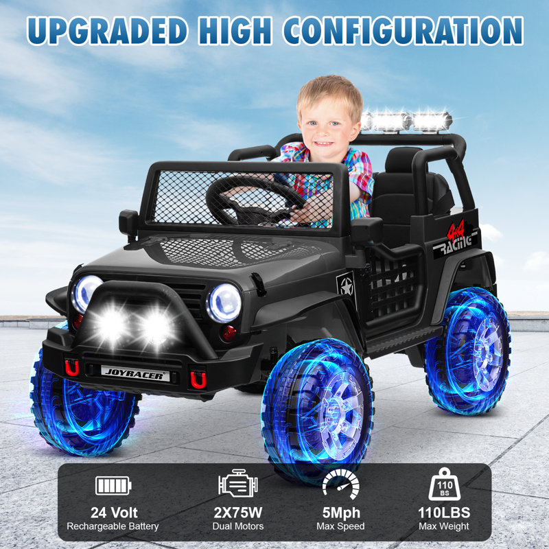 Joyracer 24V Seater Kids Ride on Toys Truck with Remote Control