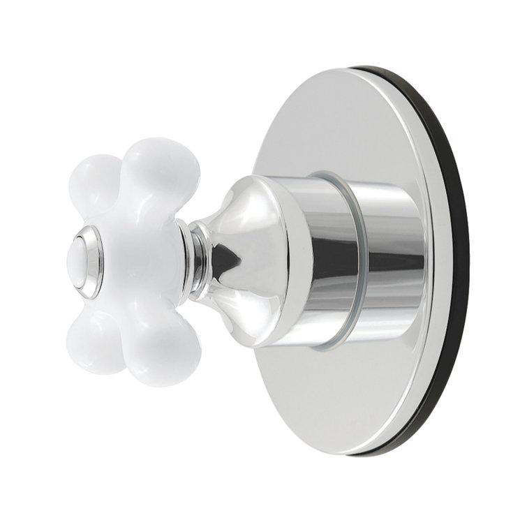 Kingston Brass Restoration Single-Handle Wall Mount Six-Way Diverter Valve with Trim Kit
