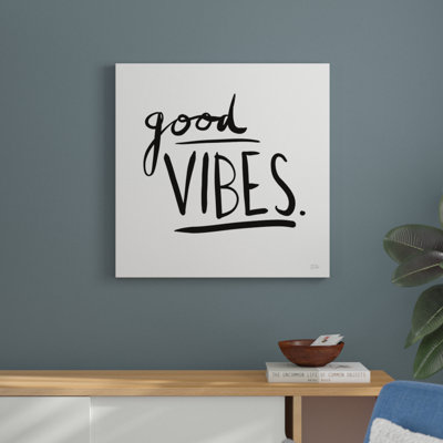 Good Vibes by Melissa Averinos - No Frame Print on Canvas