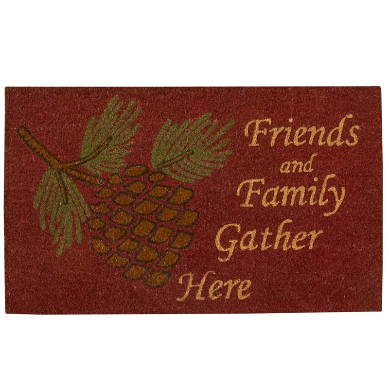 Tapis d'entré à pommes de pin