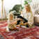 Fillender Large Oriental Floral Living Room Rug Washable Bedroom Rug Non-Slip Colorful Vintage Accent Floor Carpet For Home Decor