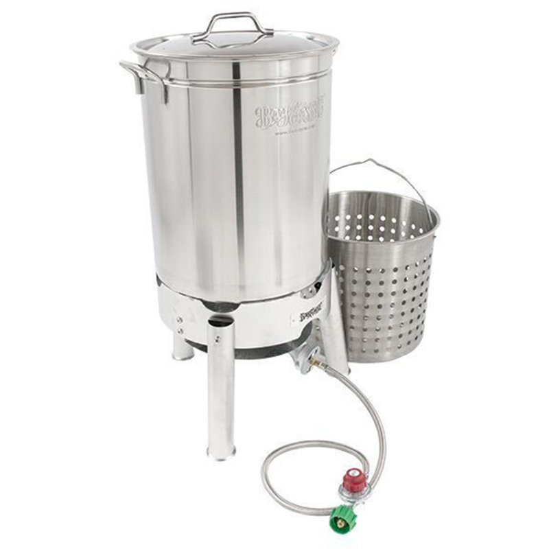 Bayou Classic Single Burner High Pressure Propane Cooking Kit, 22" H x 16" W x 16" D