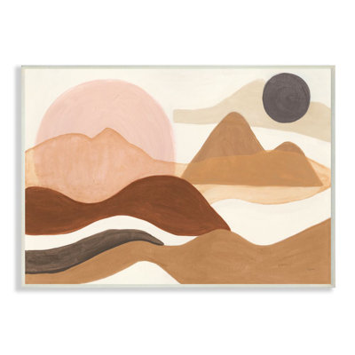 «Mid Century Mountain Range Terrain» par Joan Elan Davis - impression d'art graphique