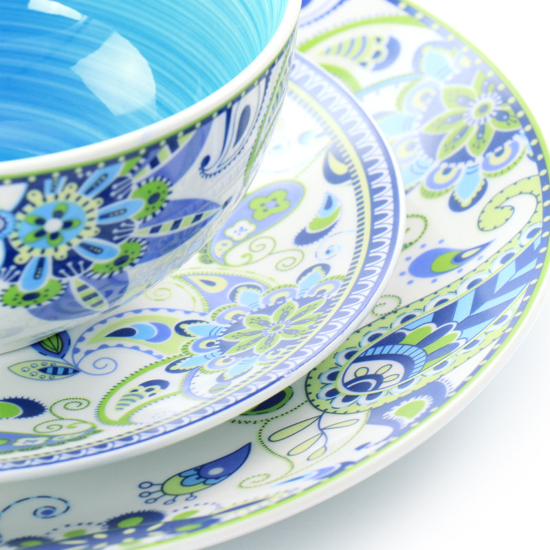 Piece Porcelain China Dinnerware Set - Service for 4
