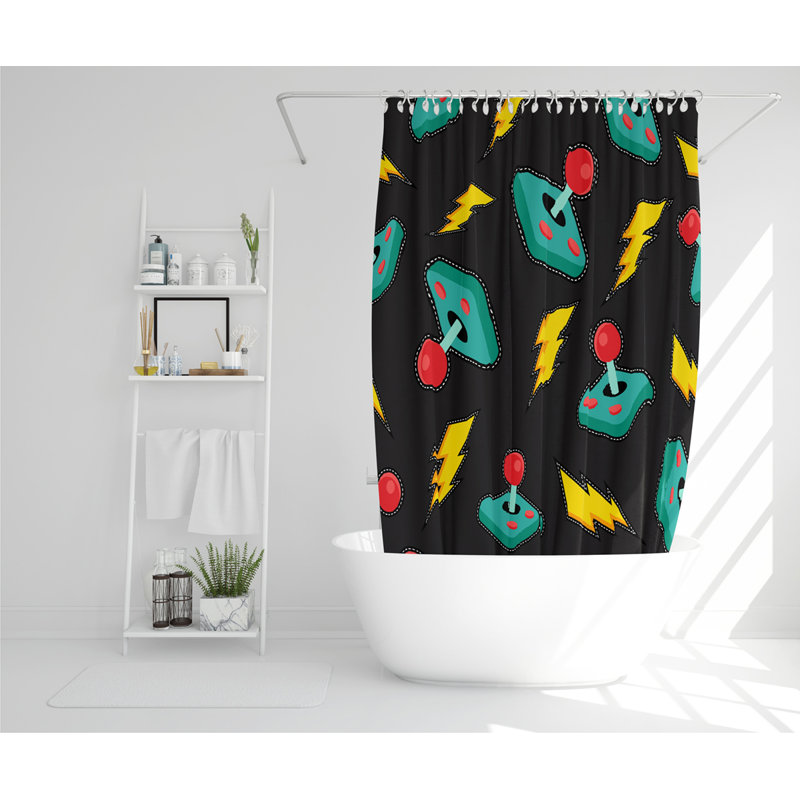 Smythe Polyester Shower Curtain Set