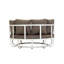 Lit de jour d'extérieur en aluminium avec coussins Pangea Home Aella-18257522