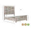 Lit standard en bois massif Eggleton-34110203