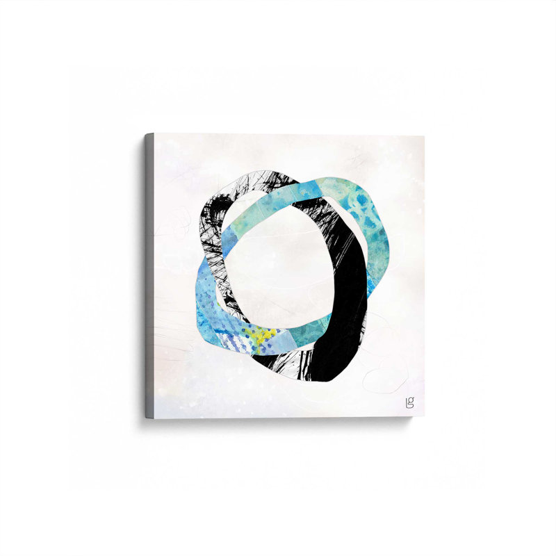 «Entwined Loops I» par Laura Gibson, reproduction d'art sur toile, H 30 po x l 30 po