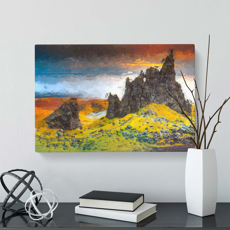 View From The Old Man Of Storr In The Isle Of Skye - Wrapped Canvas Print, 40 cm H x 60 cm W
