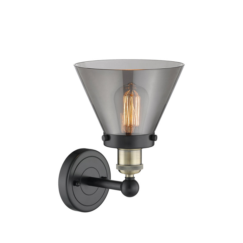 Chesterhill Armed Sconce, Plated Smoke, Black Antique Brass