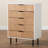 Abdullah Solid Wood 5 - Drawer Accent Chest
