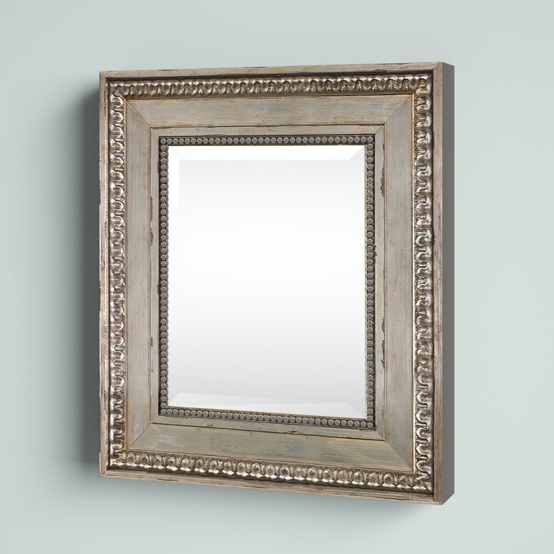 Decoste Wood Rectangle Wall Mirror, 16" x 14"