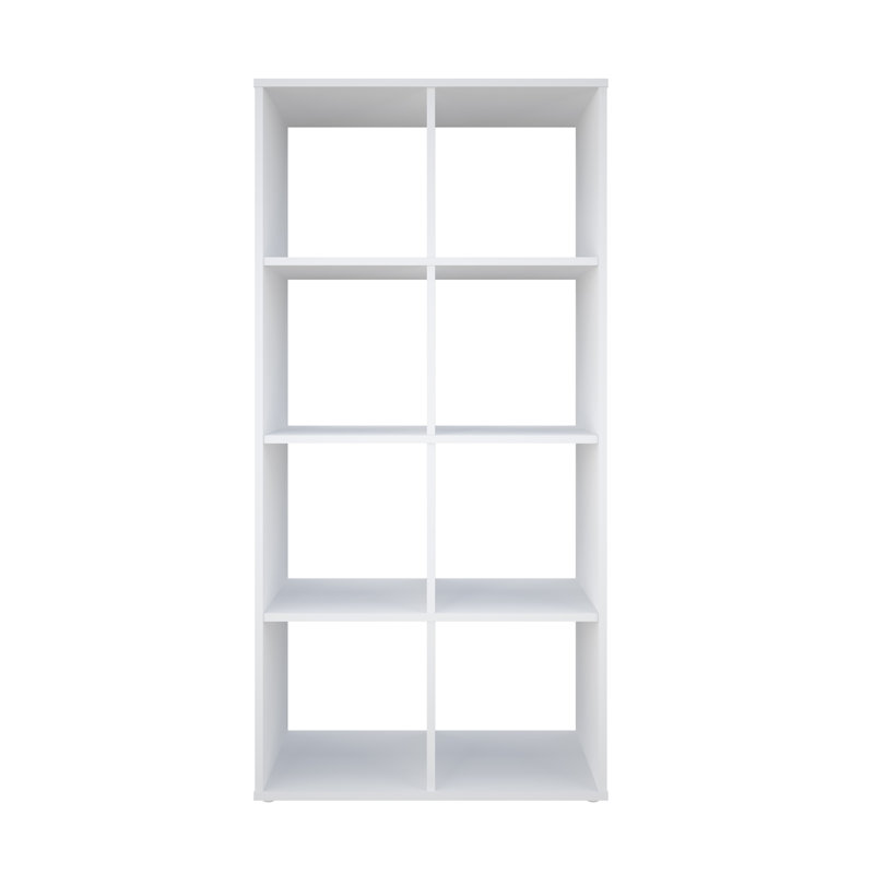Riloh Bookcase, (9 Shelves) 106.9cm H x 103.7cm W x 29cm D, White