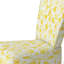 Chaise d'appoint moderne rembourrée jaune Dew-1470301691