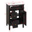 Ensemble de meuble-lavabo 24 po avec lavabo, armoire autoportante avec tiroir inclinable, 2 tiroirs, tablette réglable et support de rangement-1313381820