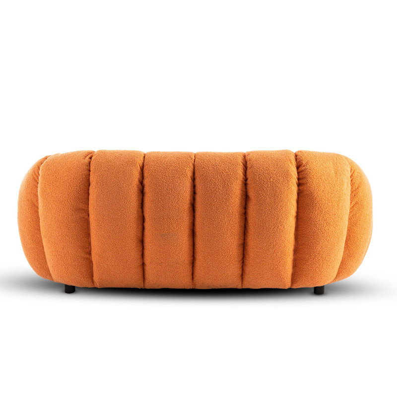Low-Profile Boucle Brosen Sofa