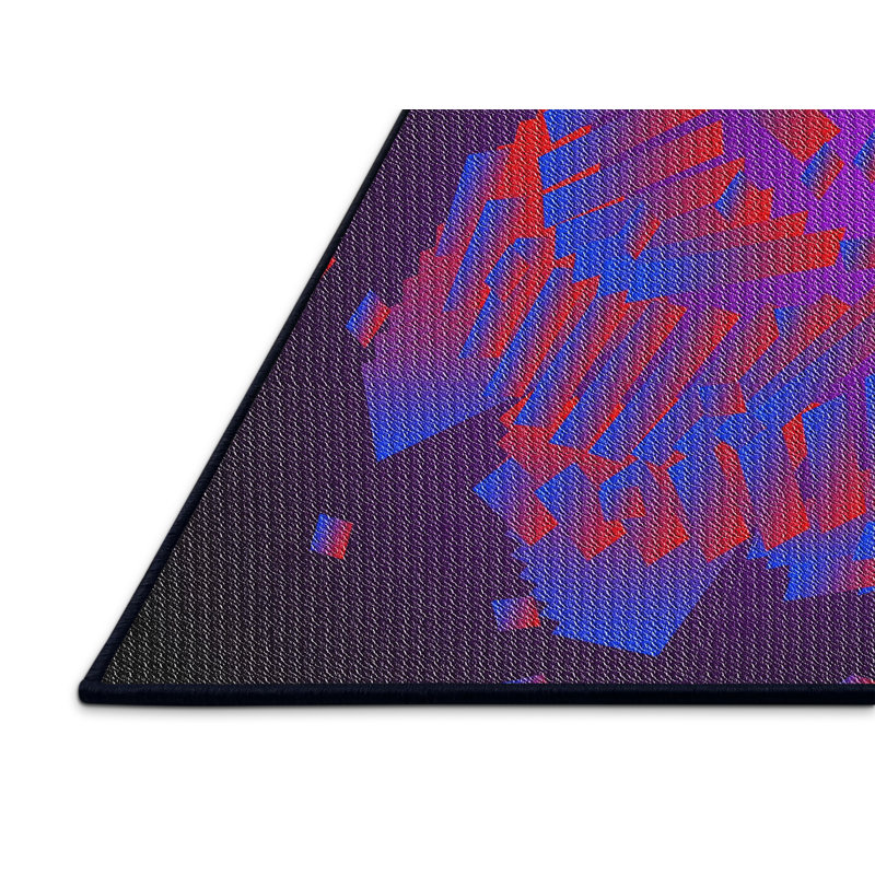 Mauve Tapis décoratif, Rectangle 2 pi x 5 pi
