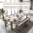 16.1'' to 94.9'' Extendable Rectangular Dining Table for 4-10 Seat, Multifunctional Extendable Console Table