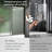 Bathtub Sliding Door 55"-60"W x 56"H Tempered Rain Glass with Explosion-Proof Film Stainless Steel Matte Black-117002331