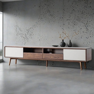 Meuble télé avec tiroirs de rangement Modern