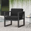 Fauteuil club en aluminium