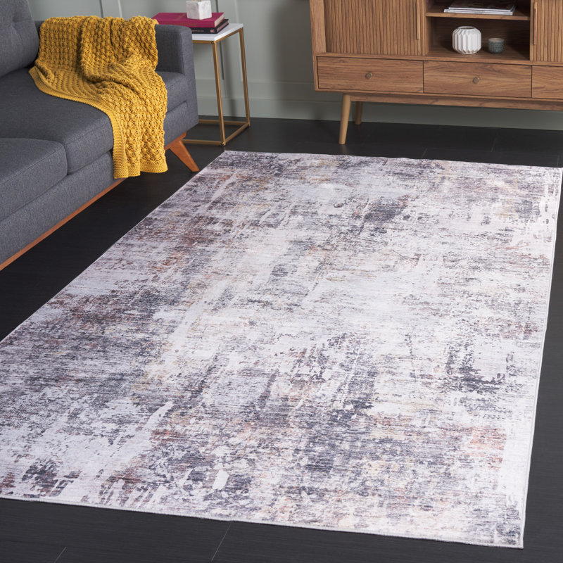 Tapis en polyester tissé à la machine Sunah, Rectangle de 5 pi x 8 pi