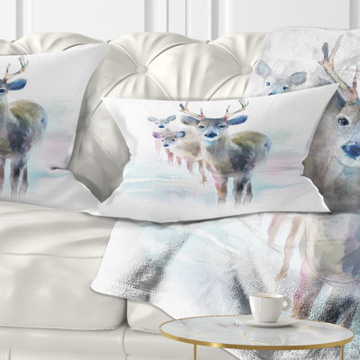 Magnifique cerf pour animaux avec coussin lombaire big cornes
