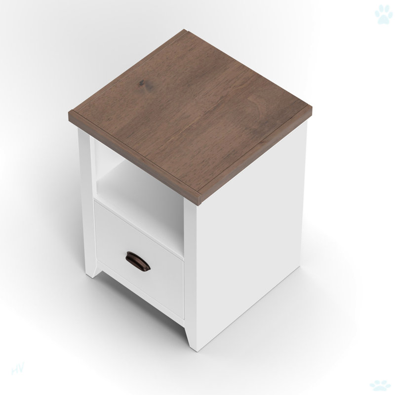 Classeur à un tiroir pour bureau, Blanc