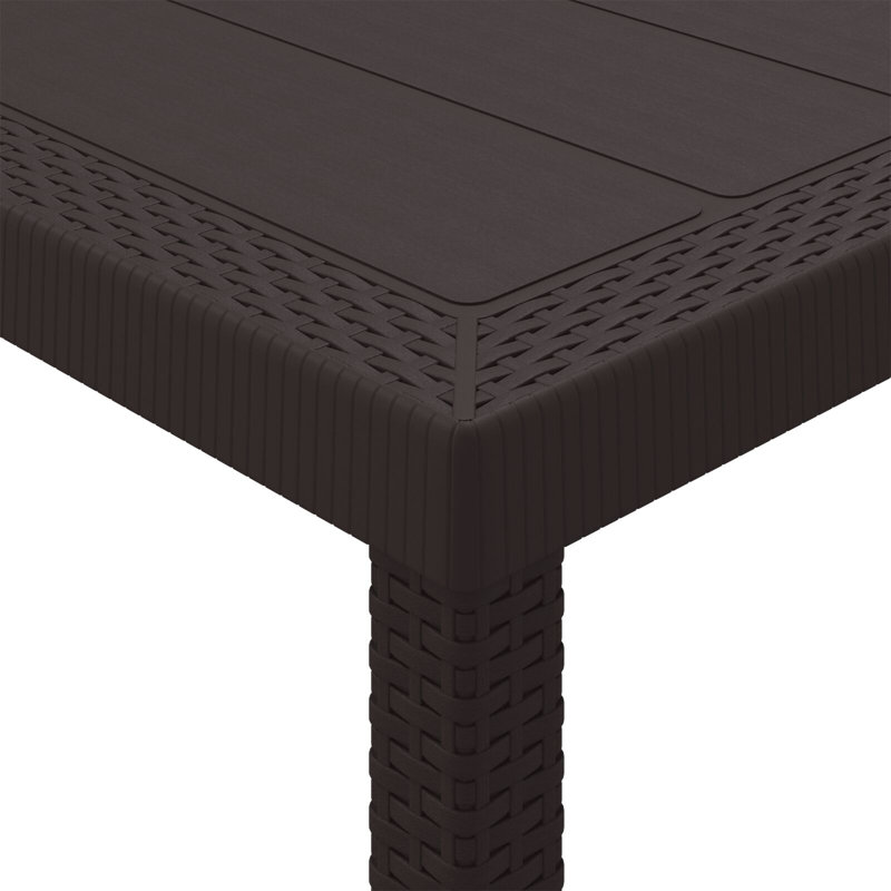 Ensemble repas 5 pièces vidaXL, Brun, Gris