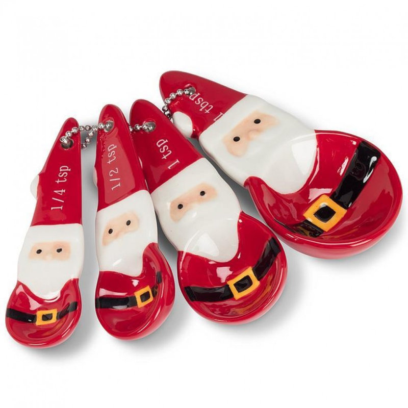 Santa Measuring Spoons. Set Of 4