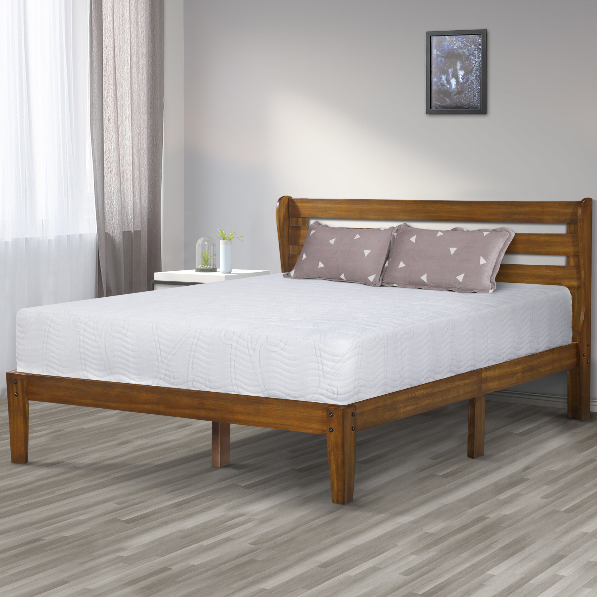 ComfoRest Solid Wood Open-Frame Bed & Reviews | Wayfair