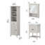 Ensemble de meuble-lavabo double avec miroir -577371304