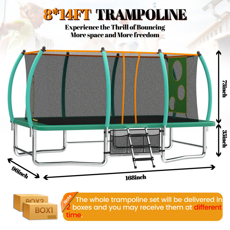 Trampoline for Kids, Green, Green