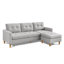 L-shape Sectional Sofa Couch with Ottoman,Convertible Sectional Sofa-593952929