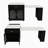 80" Expandable Kitchen Island Dining Table, Marble-Grain Countertop With Power Outlet, Storage Kitchen Prep Station With Wine Rack-801538825