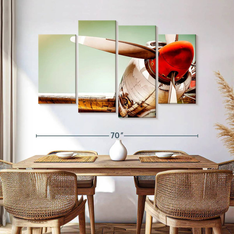Mehar Retro Propeller, 42'' H x 68'' W