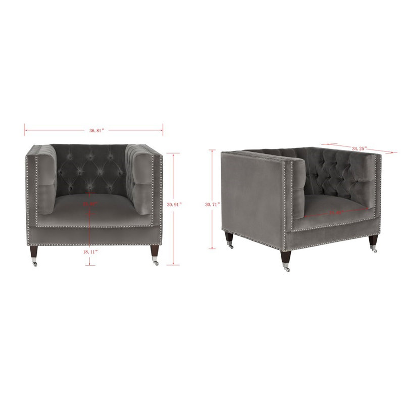 Miller Armchair, Gray