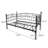 Multi-functional metal day bed frame with headboard, can be used as mattress base/bed sofa