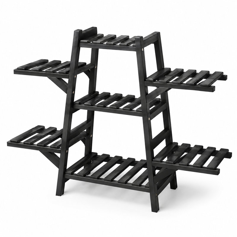 Support à plante Remilia - ensemble de 7, Noir