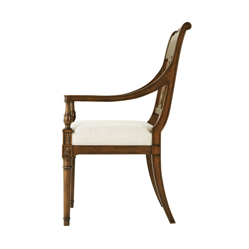 Tavel Upholstered Arm Chair, Oatmeal Linen