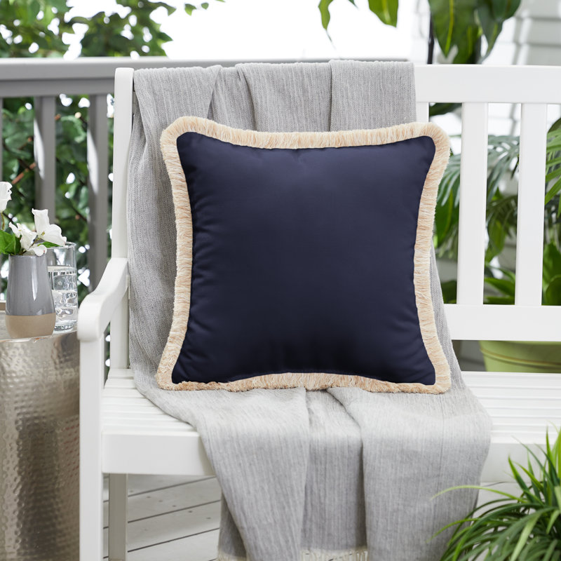 Sunbrella® Outdoor Throw Pillow, Canvas Navy Sunbrella®Canvas