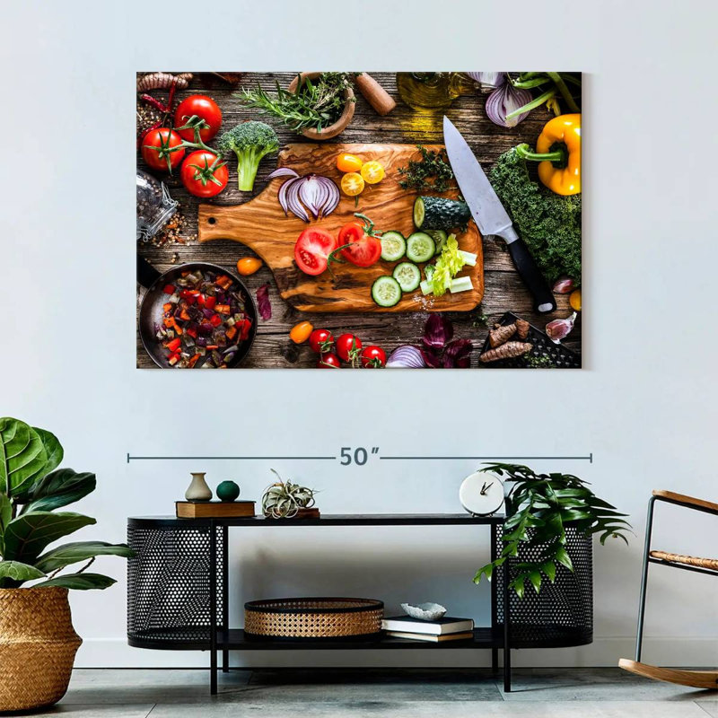 Yarlin Vegetable Fresh Ingredients, 32" H x 48" W