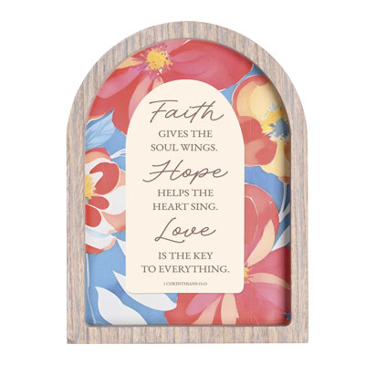 Framed Arch Faith Give The Gray 11x15