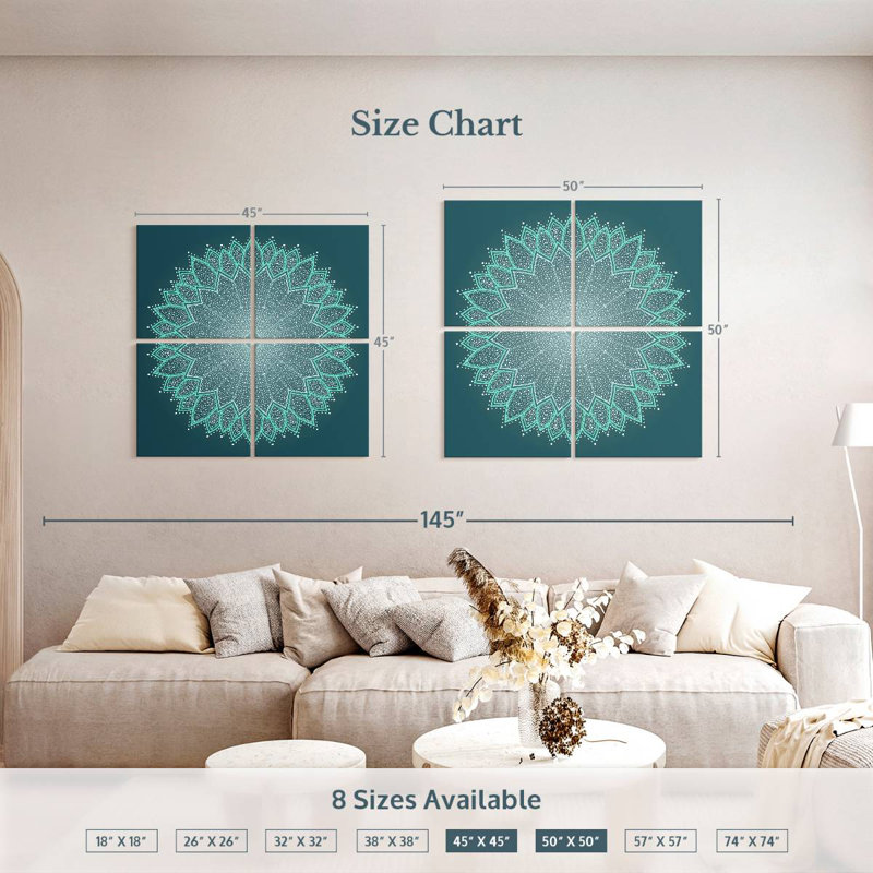 Mandala de couleur turquoise Kerner