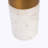 Modern Two Tone Cylinder Marble And Brass Metal Base Table Lamp-100852276