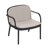Luna Outdoor PP Club Chair, Black Frame with Beige Cushion, Set of 2-1201766223