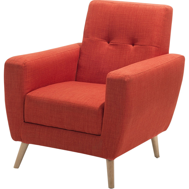 Hayden Upholstered Armchair, Red