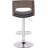 Adjustable Swivel Bar Stool With Curved Seat And Back